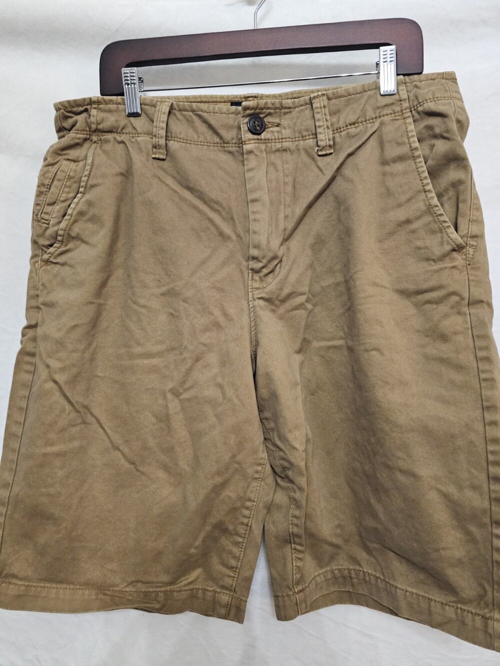 Mens American Eagle Shorts 33 Khaki Classic Preppy Americana Longboard Coastal